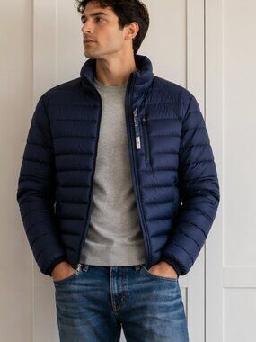 NWT St. John’s Bay Navy Insulated Puffer Jacket Men’s Large NWT